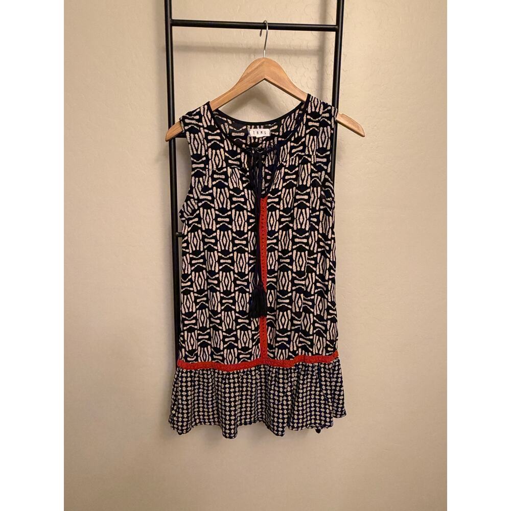 THML Anthropologie | Smsll | bohemian mixed print sleeveless dress